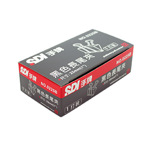 手牌 SDI 長尾夾 0225B/25mm (12支/盒)