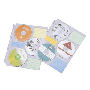 雙鶖牌CD-5005/6片裝CD內頁/10入/包(11孔)