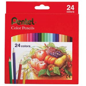 Pentel 飛龍 CB8-24TH 色鉛筆 (紙盒) (24色)