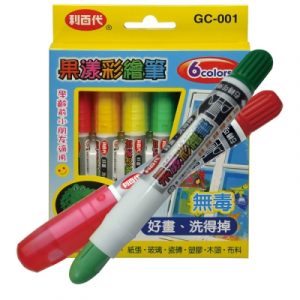 利百代 果漾彩繪筆 (6色組) GC-001-6C