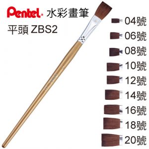 Pentel 飛龍 ZBS2-12T 水彩筆 (12號平頭)