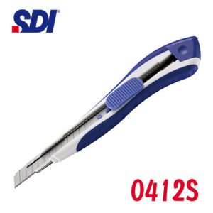 SDI 手牌 0412S 超強 自動鎖定 小美工刀 (內附 2片高利度美工刀片)