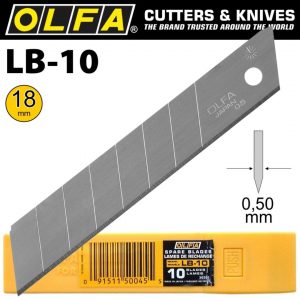 OLFA LB-10 美工刀片(大) (10片入/盒)