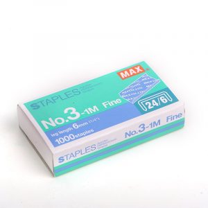 日本 MAX 美克司 NO.3-1M 釘書針 訂書針 (3號) (24/6)