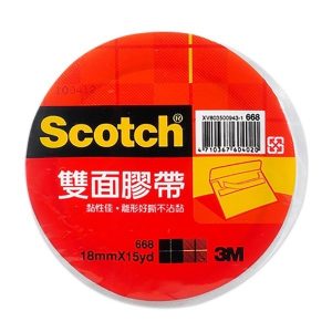 3M 668 雙面膠帶18mm