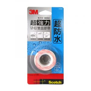 3M V1207 防水專用超強力雙面膠 12mm