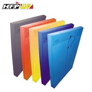 HFPWP 超聯捷 GF119-10 加大 壓花透明文件袋 公文袋 (直式) (附繩) (10個入)