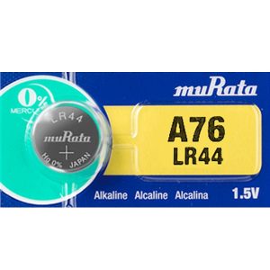 日本 muRata 鈕扣型鹼性電池 水銀電池 LR44 (A76) ( 1入) (原SONY 電池 新品牌)